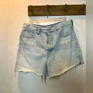 Madewell button fly The Mom Jean Short size 30